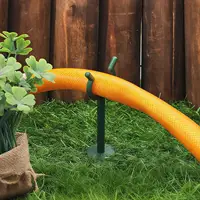 10Pcs Garden Hose Holder Guide Support Rack Double Hose Guide Stake for Yard Watering 3