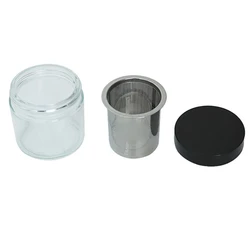 Diamond Washing Cup Cleaning Glass Jar Bottle with Metal Sieve Cleaner