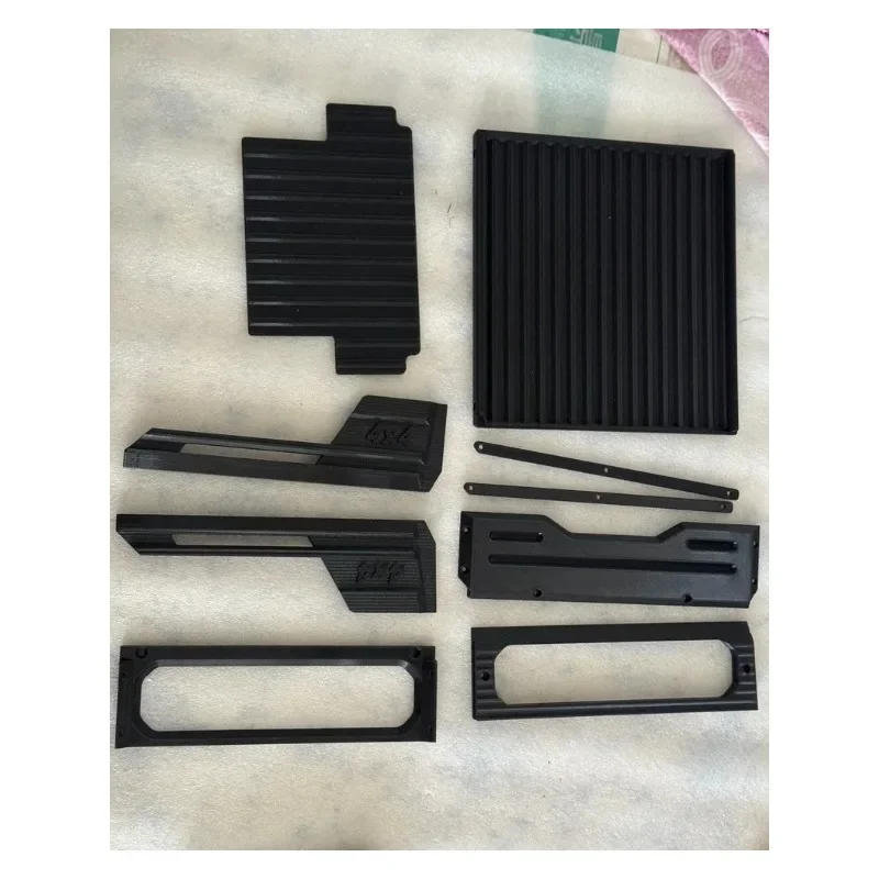 Rear Bed Accessories For RLAARLO JK07 1/7 Scale RC Crawler 3D Print Tailgate Trim Roller Cover Closed Cargo No-Drill Upgrade