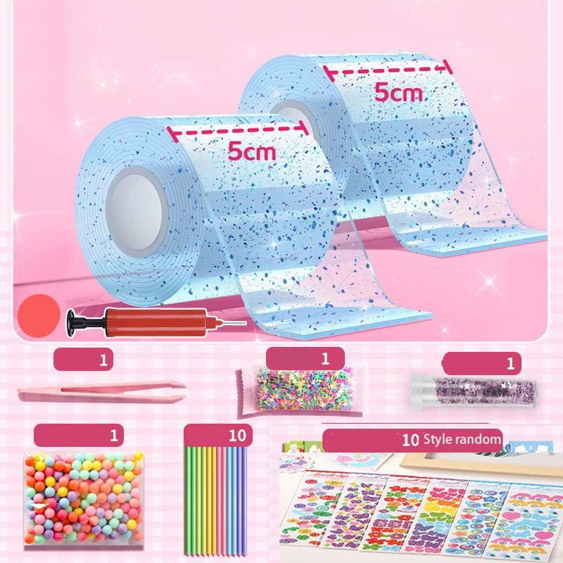 Nano Tape handgemachte Ballon Material Set Dekompression Ball weiche bunte Dekompression Ballon Eltern Kind Interaktion DIY
