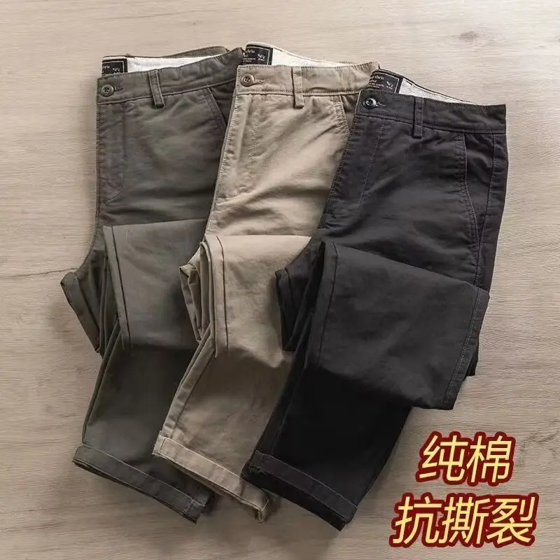 الراقية ماركة الملابس ملابس للرجال جودة صنعة قماش غير رسمي أسود كاكي الجيش التكتيكية ملابس العمل السراويل البضائع