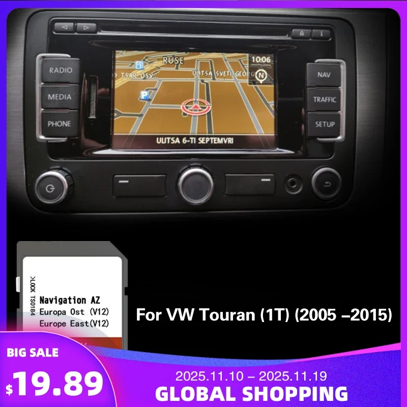 

Fitting for VW Touran (1T) (2005 -2015) GPS CID Map Sat NAV Navigaton Card