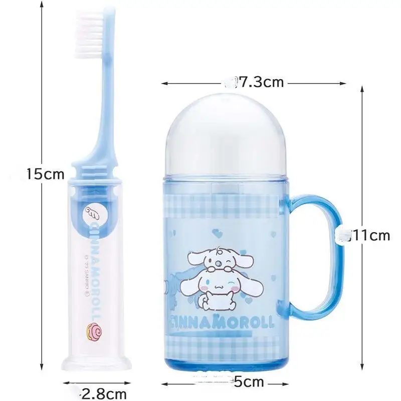 حار سانريو كأس فرشاة الأسنان Sus316 بلدي ميلودي Kawaii أنيمي موضة لطيف الطفل السفر عدة مريحة كوب أدوات الزينة الصغيرة نمط جديد