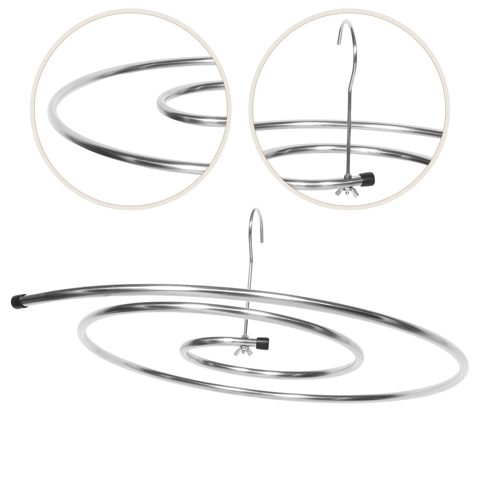 

Spiral Sheet Hanger Heavy Duty 12Mm Stainless Steel Space Saving Laundry Drying Rack for Quilts Blankets Towels