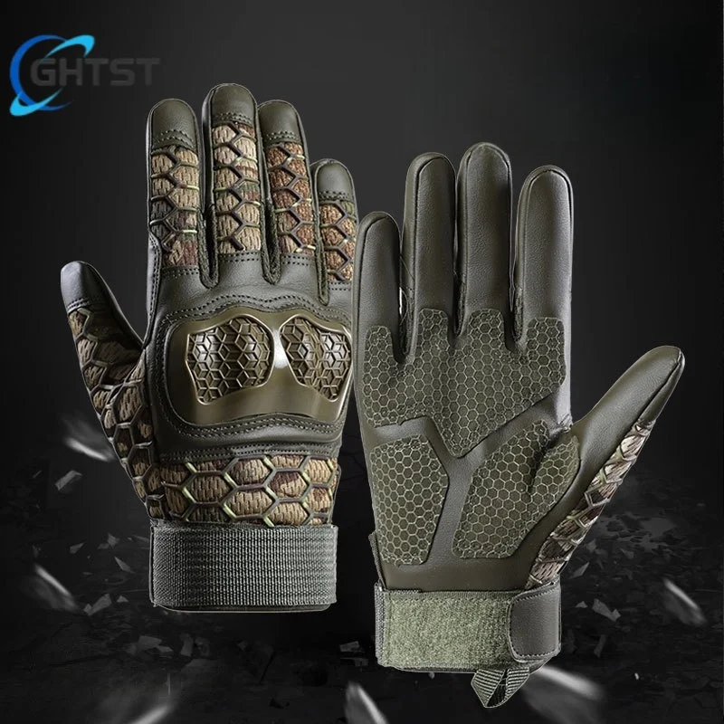 

Тактические велосипедные мотоциклетные перчатки с сенсорным экраном, тренировочные боевые эндуро, противоскользящие защитные спортивные перчатки для улицы