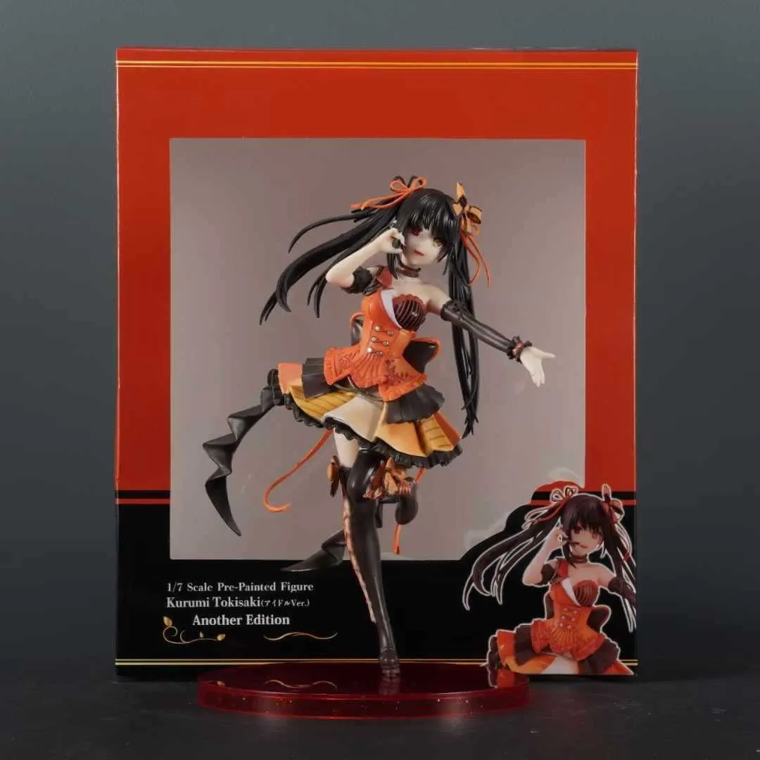 Anime DATE A LIVE Tokisaki Kurumi Qipao style Standing posture Action Figure PVC Model Statue Toys Desk Decor Collectible Gifts