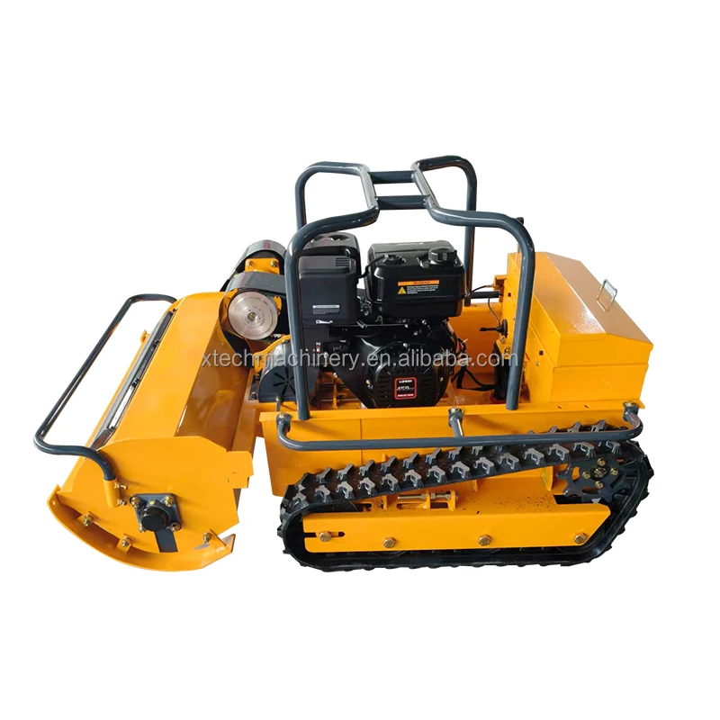 

High Efficiency 800mm Diesel Robot Lawn Mower Remote Control System CE Certified Flail Mower for Large Area Cutting