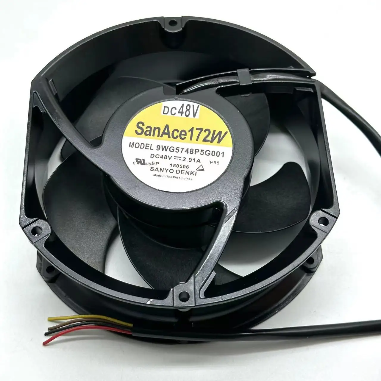 SANYO DENKI 9WG5748P5G001 DC 48V 2.91A 4-wire 172x150x51mm Server Cooling Fan