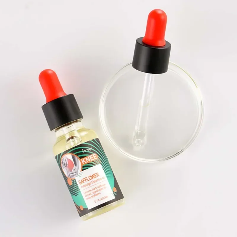 20ml Knee Back Pain Reliever Herbal Ginger Safflower Massage Oil Joint Pain Treatment