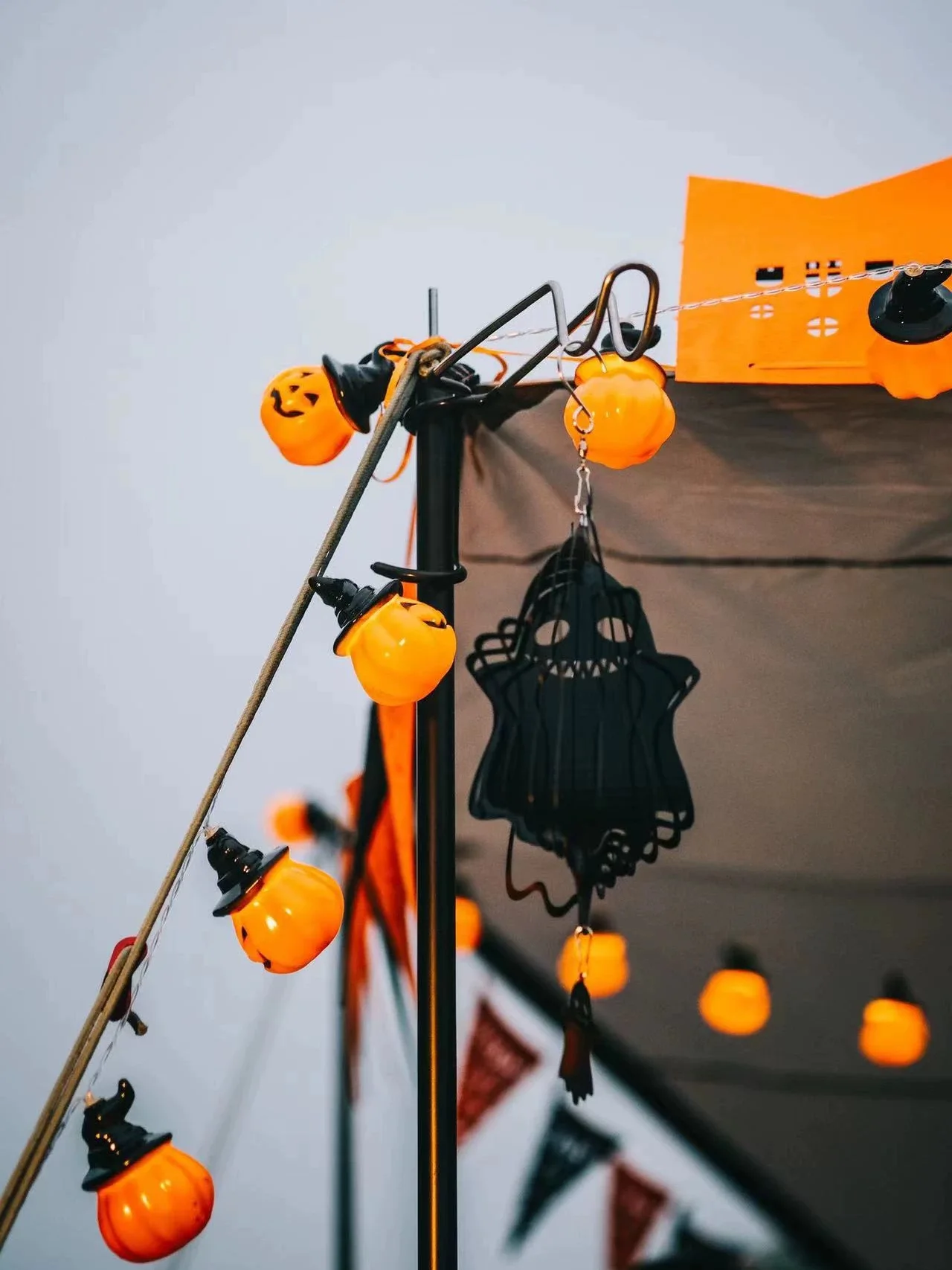 

Camp Windmill Pendant, Black Version of the Little Devil Windmill, Exquisite Camping