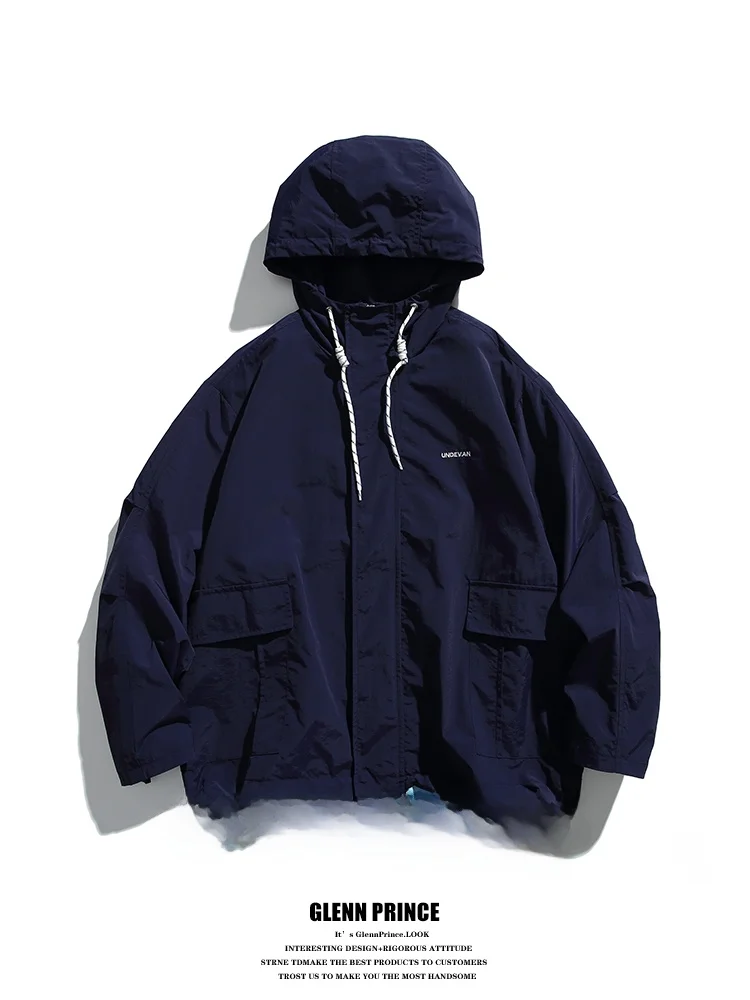 

Мужская ветрозащитная рабочая одежда с капюшоном для скалолазания на открытом воздухе, пальто осеннего сезона, свободная посадка, молодежный Sle Long Sve