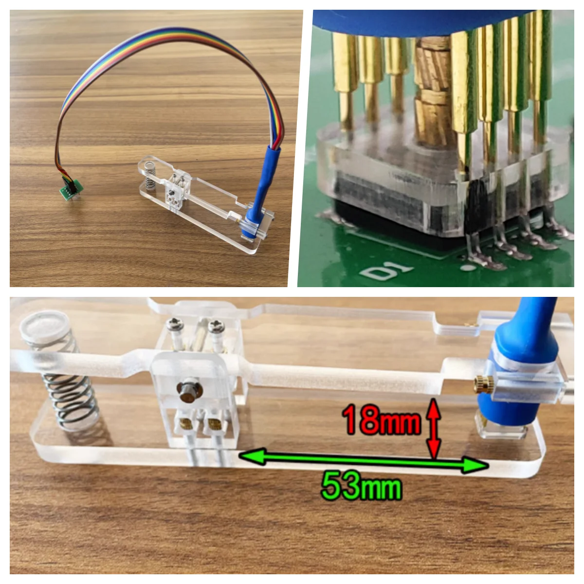 Ultra Long Spring Clip Burning Needle Queimando Cabo de Escrita Baixar Cabo sem Chip de Desmontagem Mãos Livres 1pc