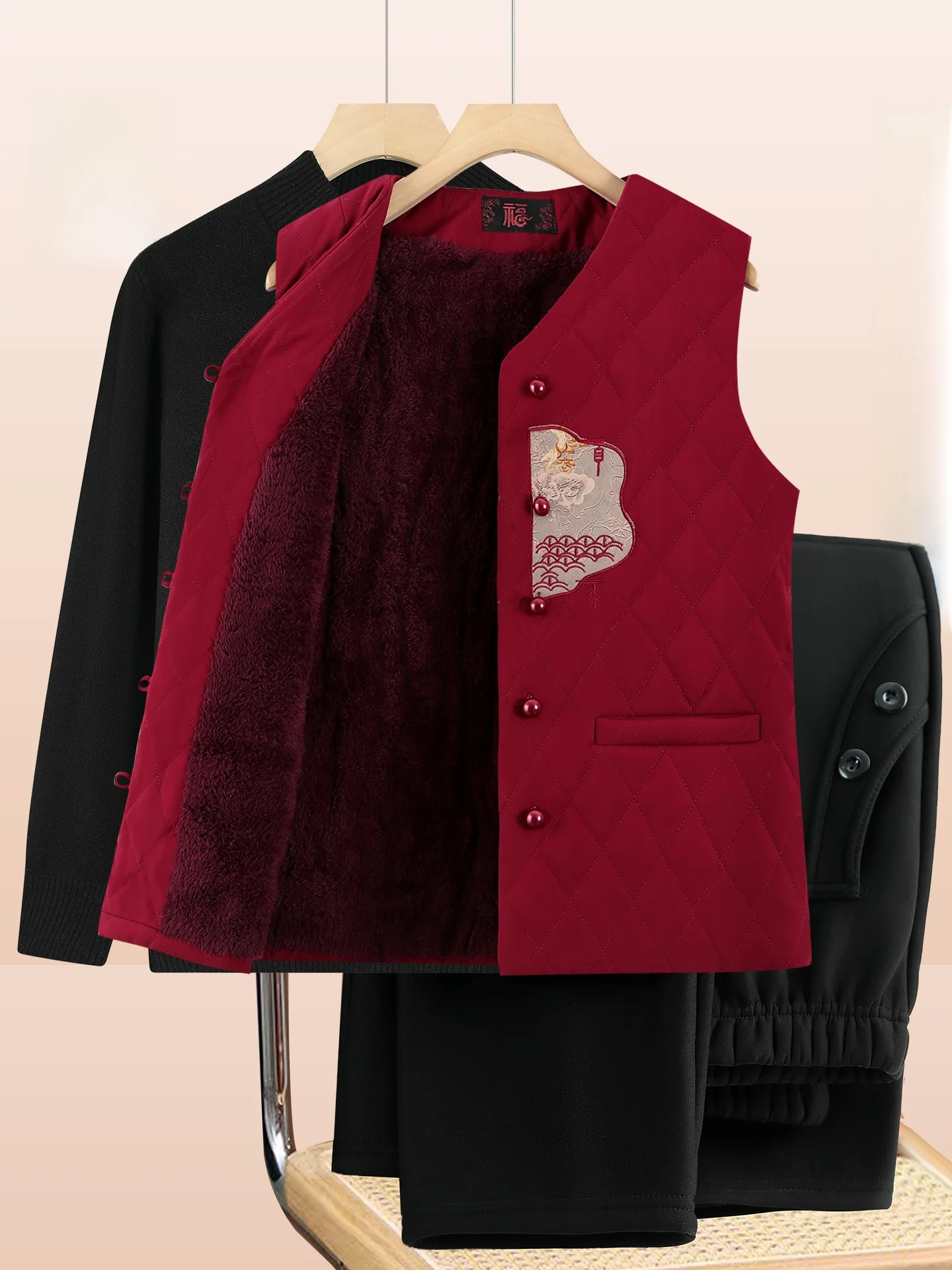 

Утепленный хлопковый жилет для женщин: модные свободные длинные брюки, V-образный вырез, на пуговицах, теплая зимняя верхняя одежда