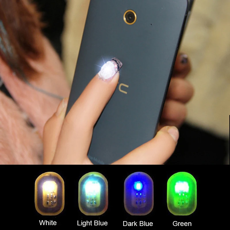 5Pcs/Lot NFC Nail Art Tips Nail Lamp DIY Phone LED Light Flash Party Decor Nail Tips Stickers Enhancement Manicure Luminous Nail view 5
