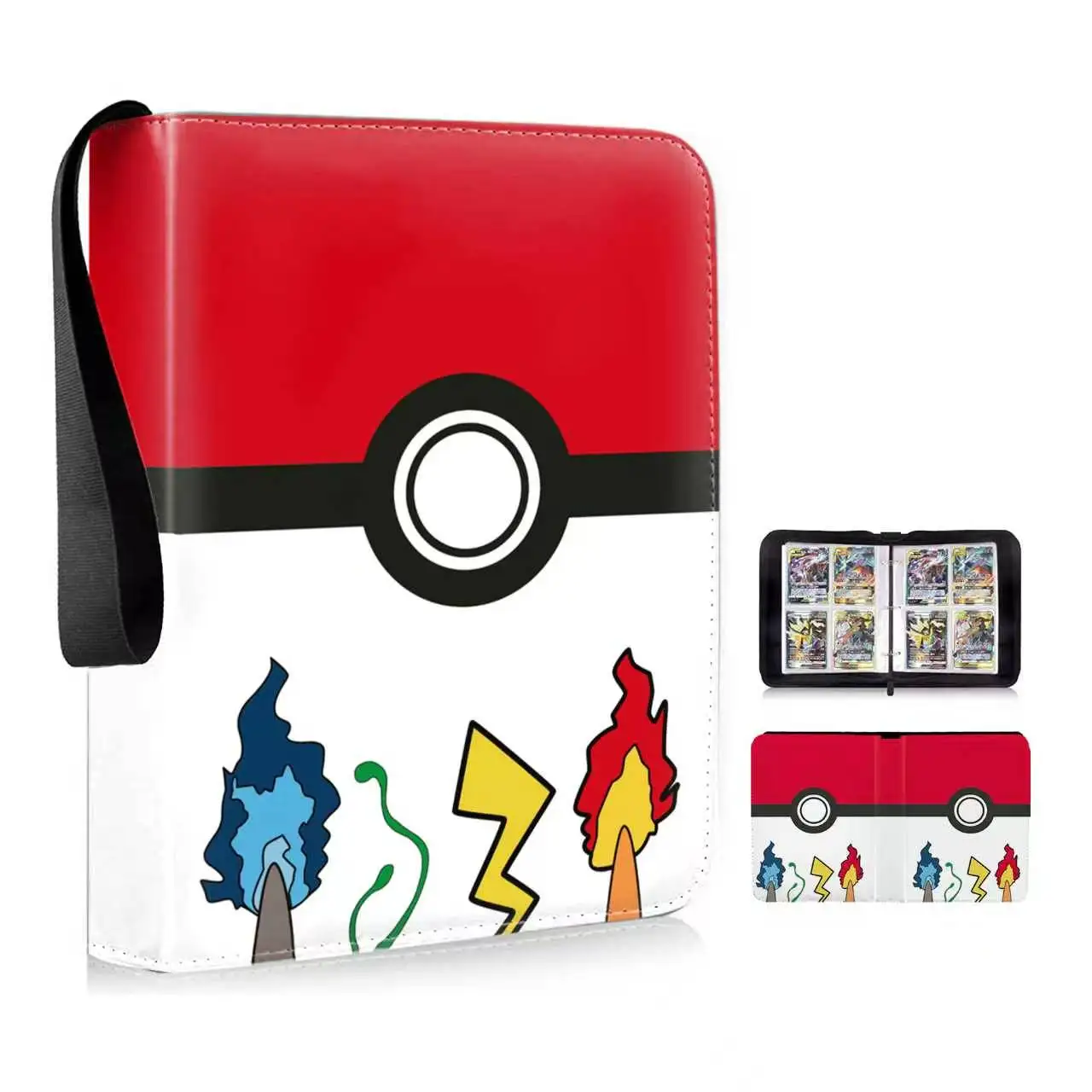 AUF LAGER - 400PCS Album Binder Photocard PU Reißverschluss Fotoalbum Carte Halter Spielzeug Sammlung Ordner Buchstaben Karten Hobby