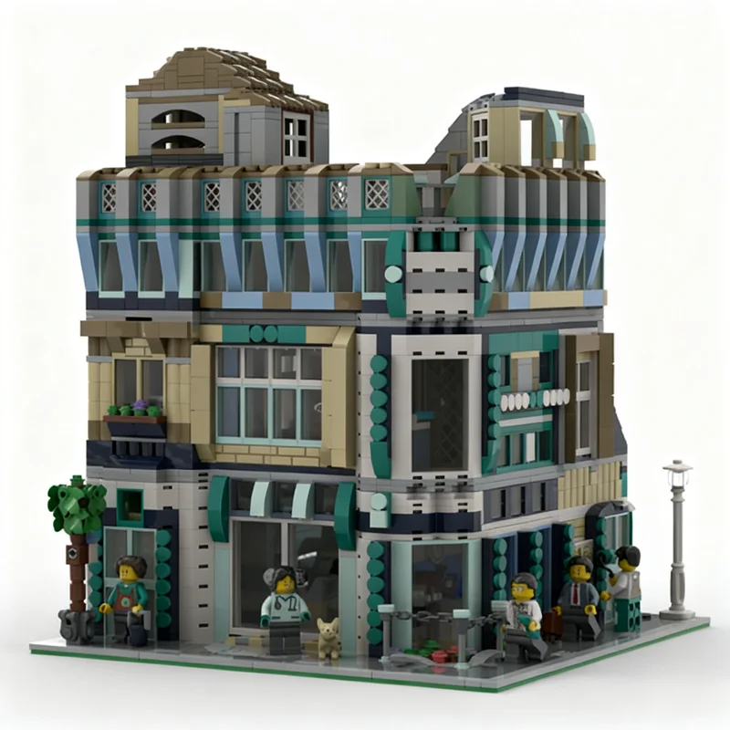 

New 2621PCS City Hot Selling Street View Moc Animal Shelter Model DIY Creative Ideas Child Toy Assembly Puzzle Birthday Gift