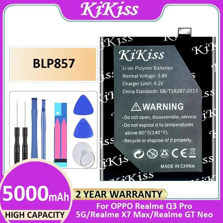 

BLP857 For Oppo Realme Q3 Pro 5G X7 Max GT Neo Mobile Phone Battery 5000Mah High-Capacity