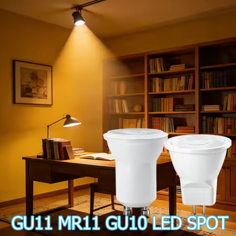 8Pack LED Spot GU11 MR11 Bulb AC 220V Base 3000K 4000K 6000K GU10 GU4 GU5.3 Reflector 120 38&deg; Beam Angle for Foyer Decoration