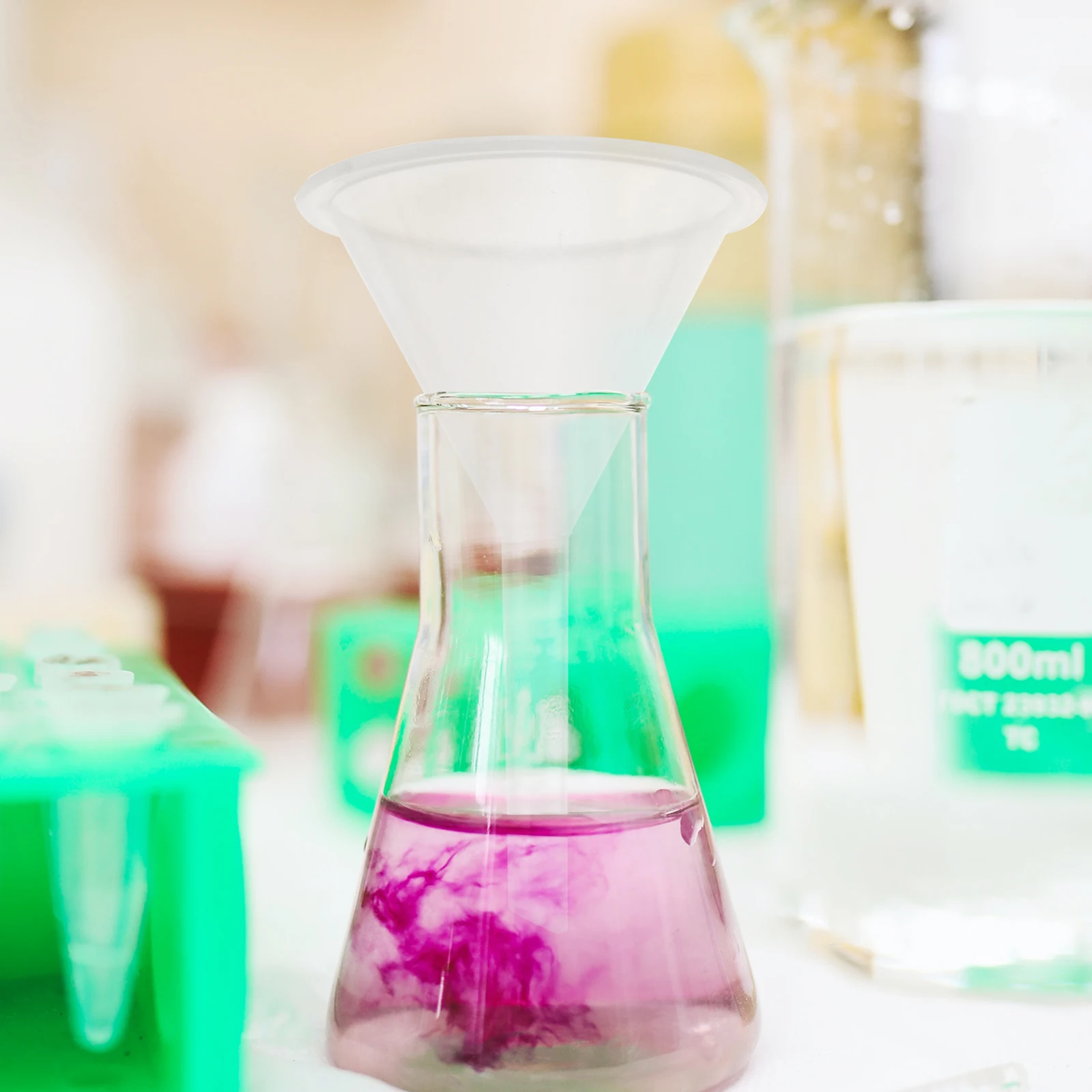 

5Pcs 60Ml Plastic Funnel Clear Multipurpose for Car Oil Changes Transmission Fluids Power Steering No Mess Guard Small Funnel