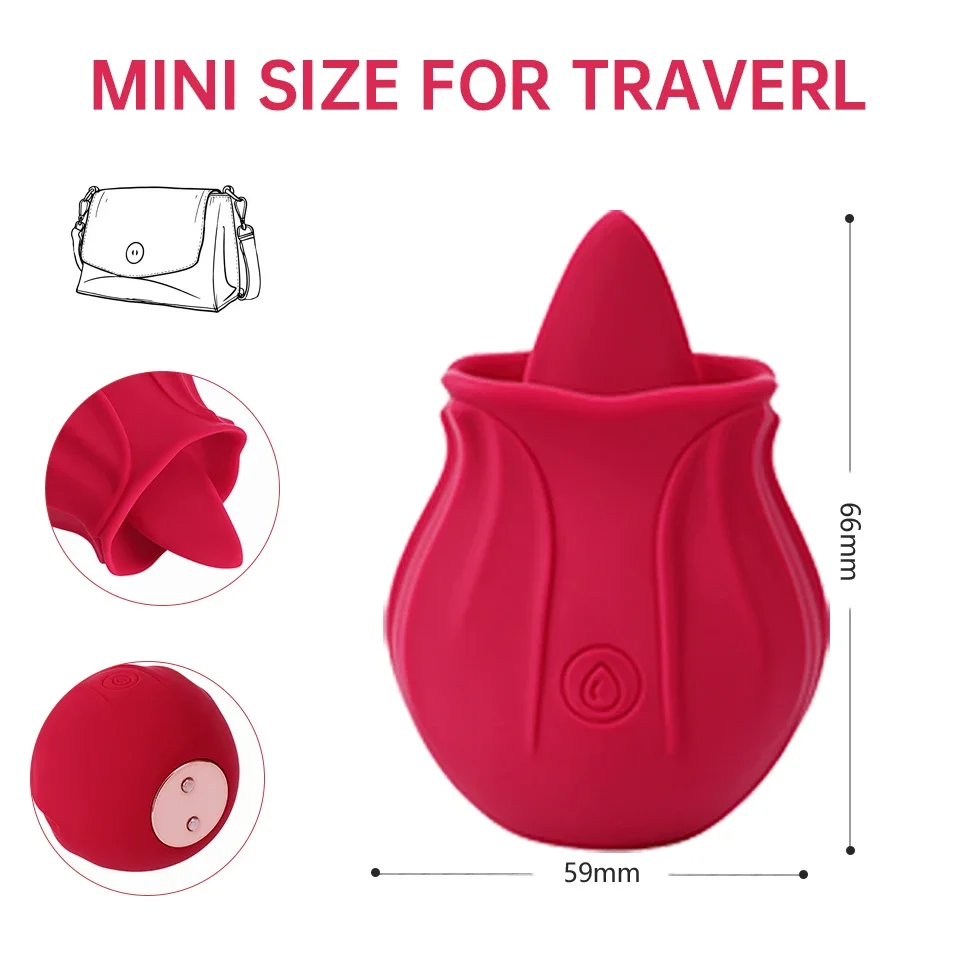 ارتفع اللسان لعق هزاز G-بقعة الحلمة محفز البظر جهاز تدليك للمهبل اللسان تهتز دسار الإناث الاستمناء الكبار #6