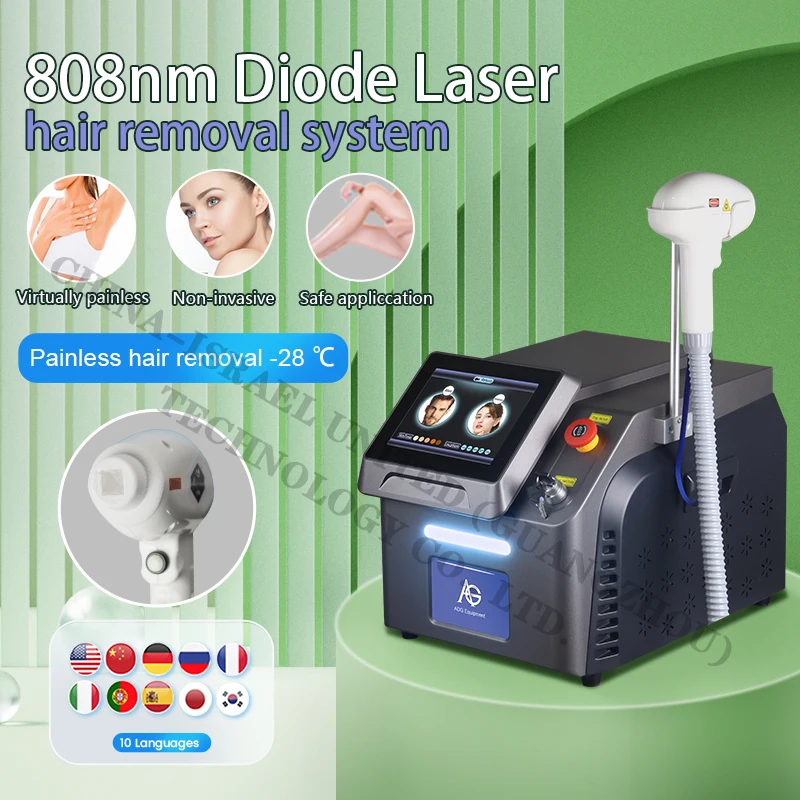 2024 Factory Price Portable 808nm Diode Laser Painless Permanent Hair Removal Machine Skin Rejuvenation  For Salon