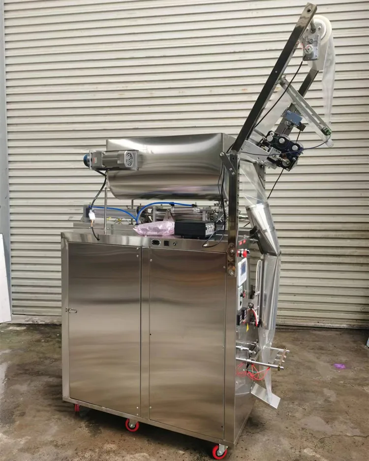 Small Automatic Water Juice Honey Cream Oil Liquid Paste Sauce Sachet Filling and Sealing Packing Machine for Pouch Pillow Bags