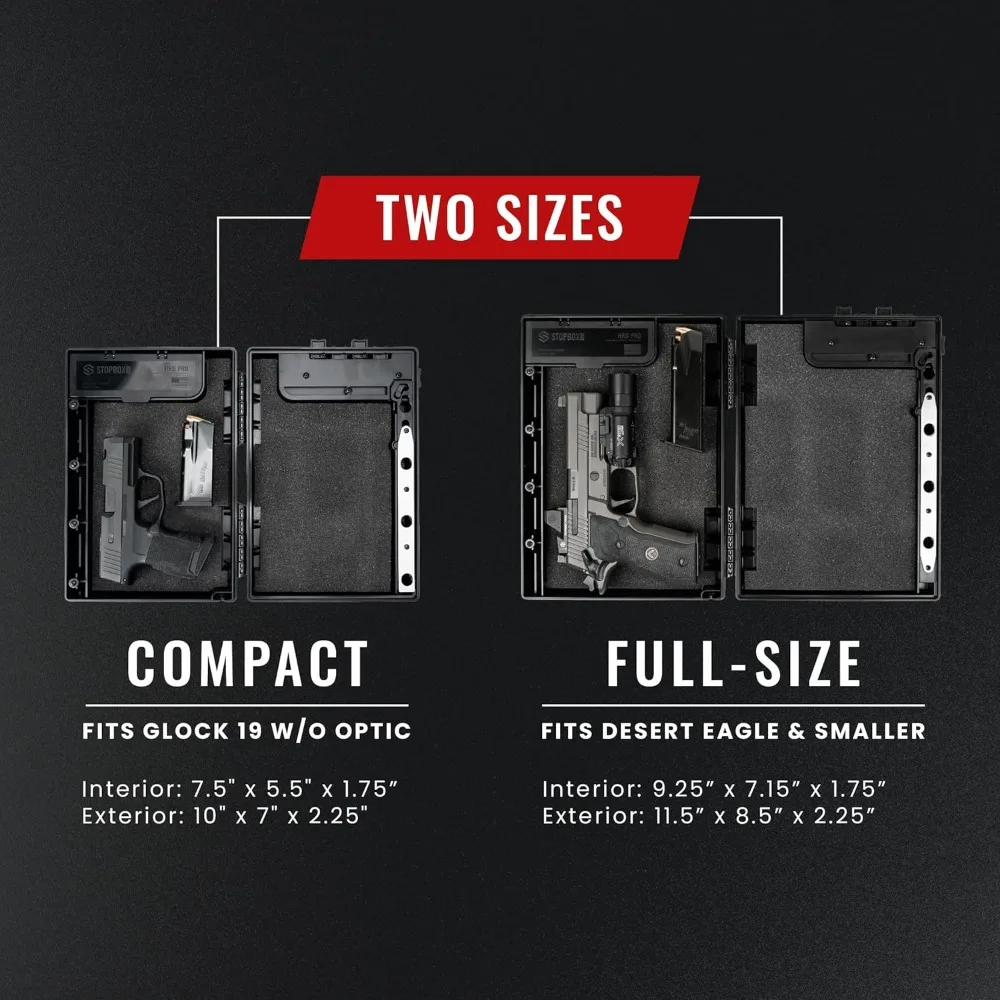 Alternatywa dla skrzynki na broń Stopbox - taktyczne przechowywanie pistoletu, przenośny futerał na broń z szybkim dostępem, skrzynka na broń z zamkiem zgodna z TSA do szybkiego dostępu.