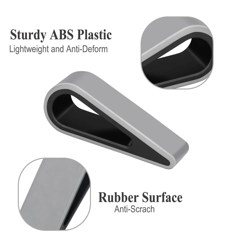 2 Pieces Adjustable Laptop Stand Portable Notebook Silicone Lifter Computer Cooling Rack Ultra Light Kickstand Gray Mini Bracket