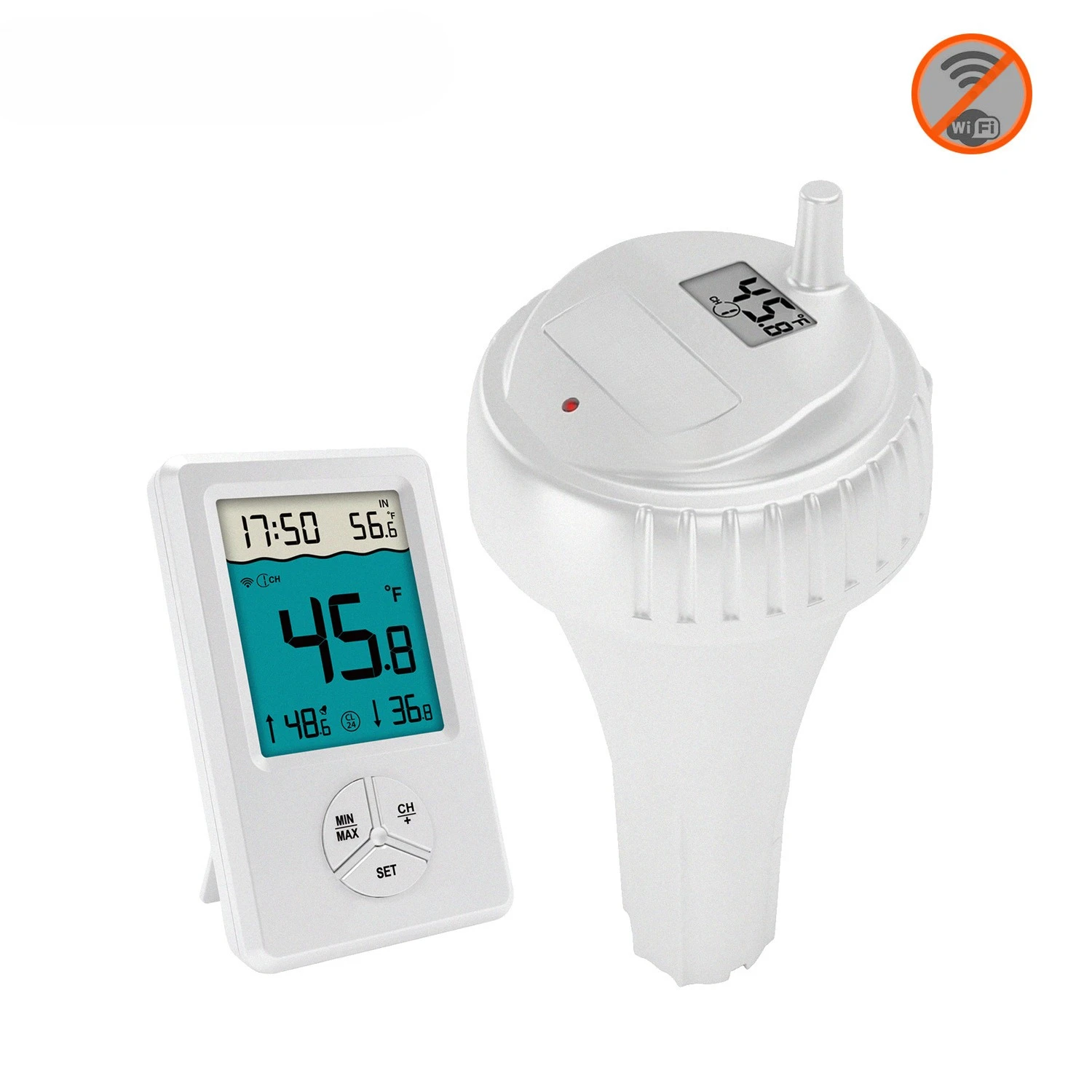 Wireless Pool Thermometer | Double Waterproof Design + 100m Remote LCD Aquarium Smart