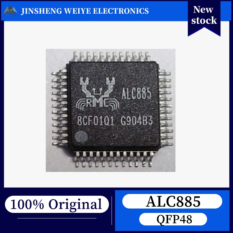 

(5/50 pieces) ALC885 ALC885-GR LQFP48 HDA Audio Codec Chip, 100% New, Original, In Stock, Chipset