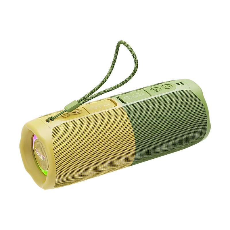 Zealot-M5 Magnetische Bluetooth Speaker Kleurrijke Subwoofer Draadloze Buitenluidspreker 2-in-1 Audio V5.4 Core Chip, Micro SD-kaart, RGB-licht