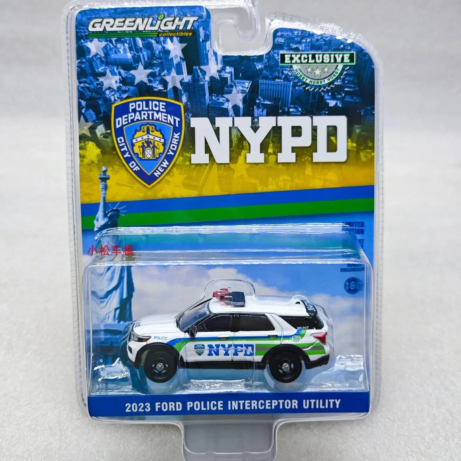 1:64 2023 Ford Polizei Interceptor Utility Hohe Simulation Legierung Auto Modell Sammeln Spielzeug Geschenk Souvenir Display Ornament