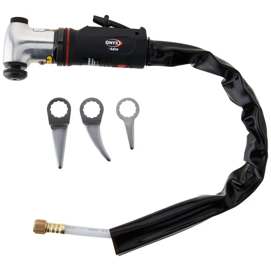 أداة تعمل بالهواء المضغوط WINDKO ONYX مزيل الزجاج الأمامي مع 3 قطع. مجموعة شفرات العادم الخلفي شفرات متنوعة تباع بشكل منفصل