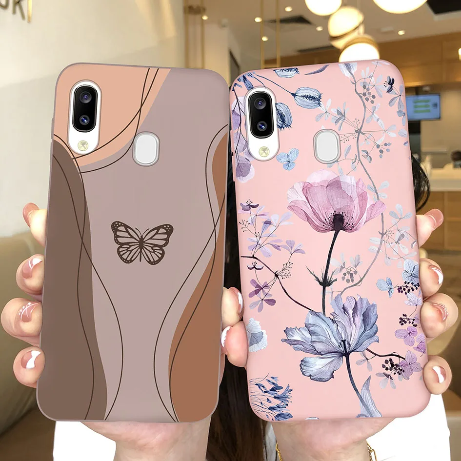 Case For Samsung Galaxy A20 A30 A205 M10s Cute Fashion Astronaut Flower Silicone Cover For Samsung A 20 A 30 A 205 M 10 s Fundas