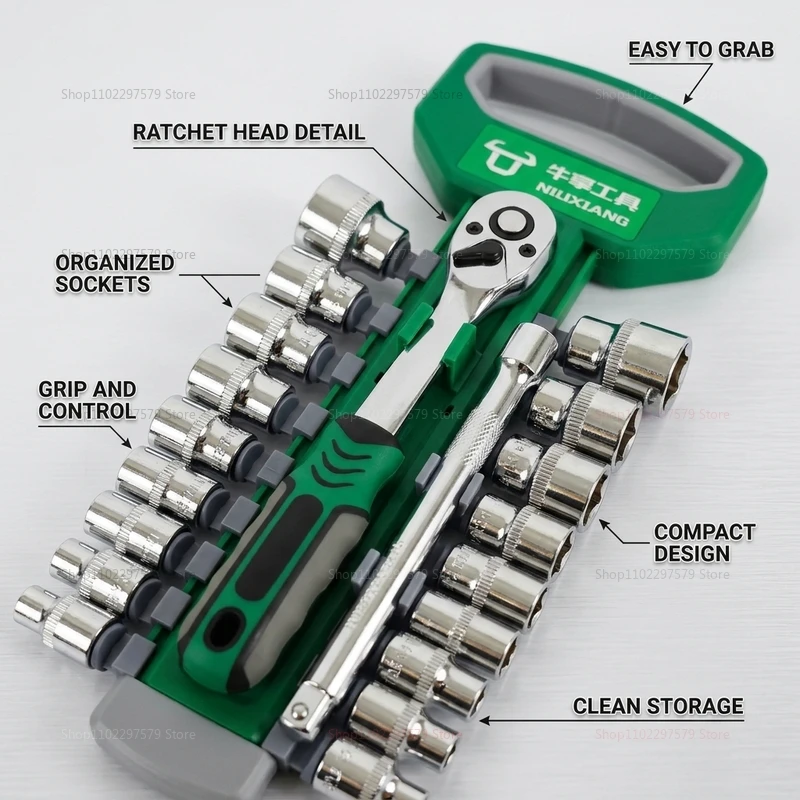 1/4 3/8 Inch Ratchet Socket Se - огляд і ціна Tools Mechanical Workshop