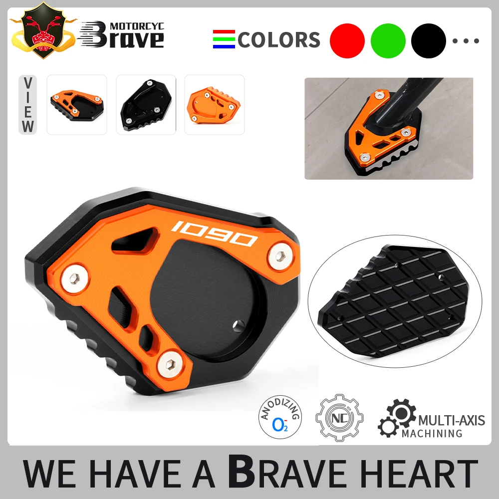 

For 1090 Adventure 2016-2022 1090 Adventure R 2016-2021 Motorcycle Kickstand Foot Side Stand Extension Pad Support Plate