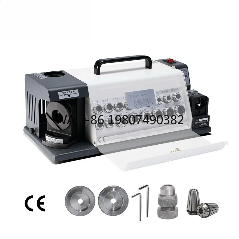 High Precision 3-20mm Drill Grinding Machine Multifunctional DIY Button Bit Grinder for Home Workshop Daily Sharpening Use