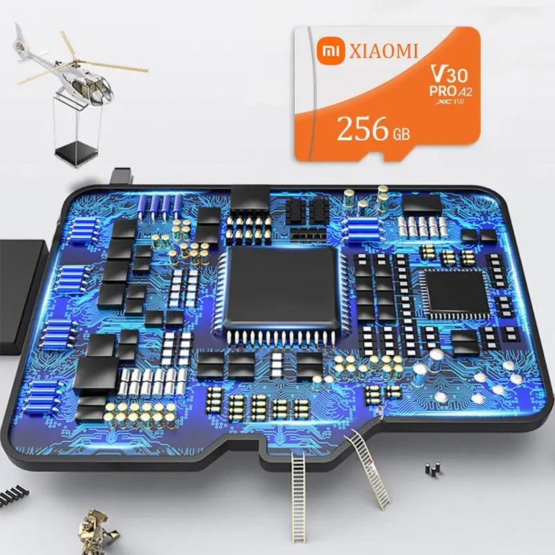 Xiaomi-Carte SD d'origine pour téléphone portable, 2 To, 1 To, Irritation 10, A1, Vidéo de surveillance, MP3, MP4, Carte mémoire, 512 Go, U1, TF, 128 Go, U3