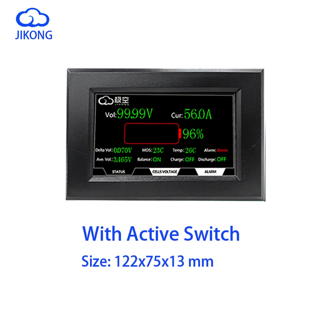 JK BMS B2A8S20P Smart JKBMS 2A Actieve balans Lifepo4-batterij 4S 12V 5S 6S 7S 8S 24V 200A Li-Ion LTO 18650 Camping RS485 JIKONG
