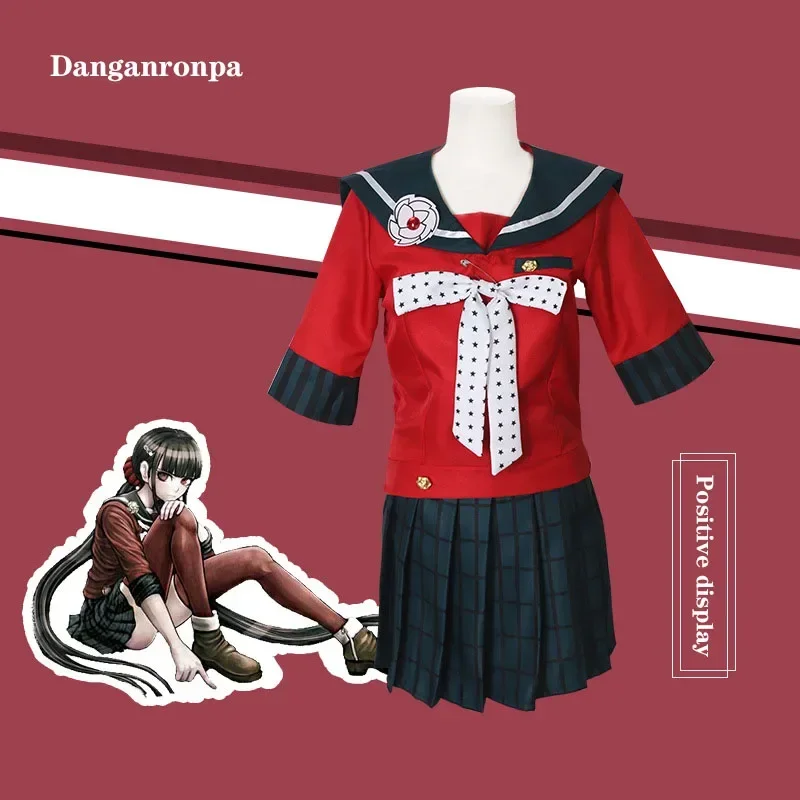 ชุดคอสเพลย์คอสเพลย์อนิเมะ danganronpa ชุดเครื่องแต่งกายวันฮาโลวีนชุดนักเรียนเด็กผู้หญิงคอสเพลย์ฮารุกาวะมากิ