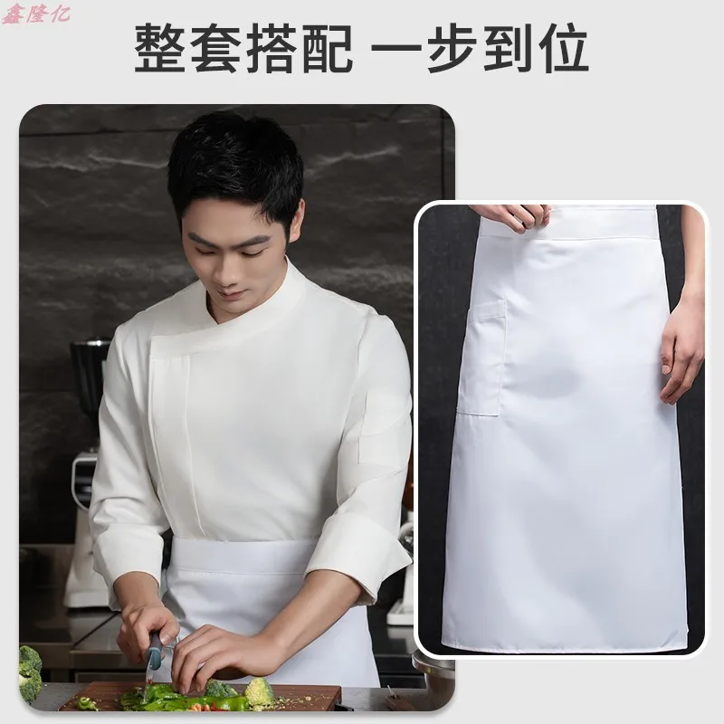 ร้านอาหารตะวันตกร้อนหม้อร้านอาหาร Chef Uniform ฤดูใบไม้ร่วง Workwear แขนยาวโรงอาหารครัวร้านเค้ก Baker ชุดทํางาน