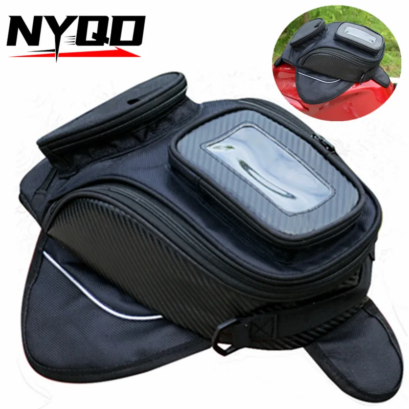 Cross Border Motorcycle Fuel Tank Bag, Strong Magnet, Large Capacity Crossbody Wear-resistant and Waterproof Navigation Bag