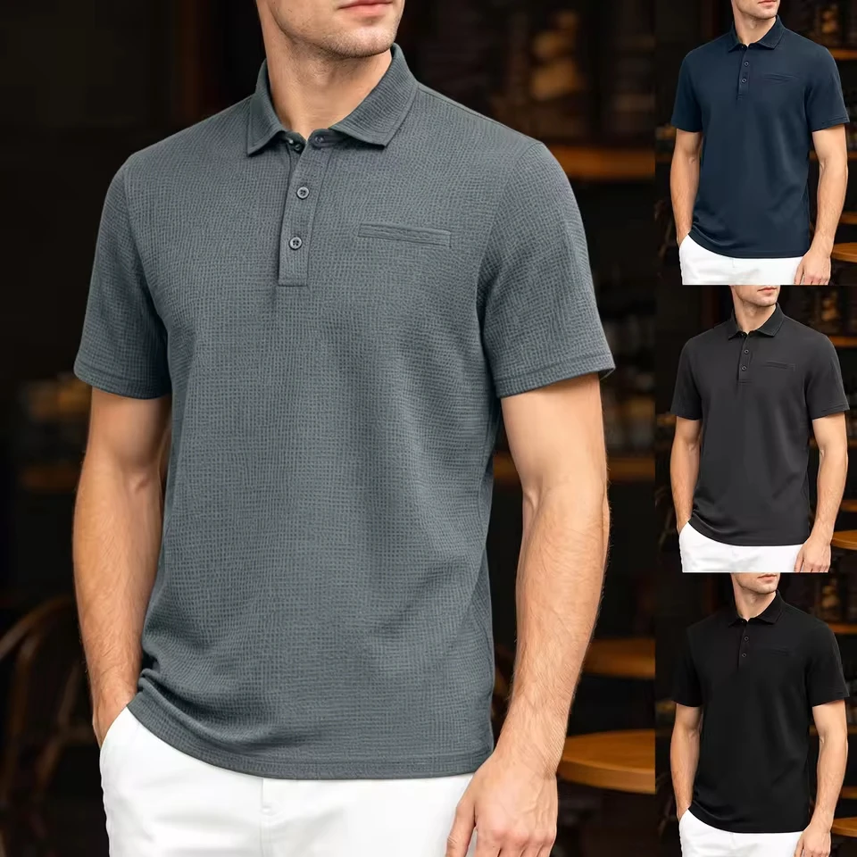 Casual Short Sleeve Streetwear Classic New T-Shirt Shirts For Men Shirt Ultra Comfortable Textured Breathable Roupas Masculinas