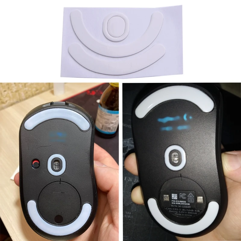 1Set Mouse Feet Mouse Skates Stickers Pad Rounded Glides Curved Edges Replacement for G403 G603 G703 Mouse