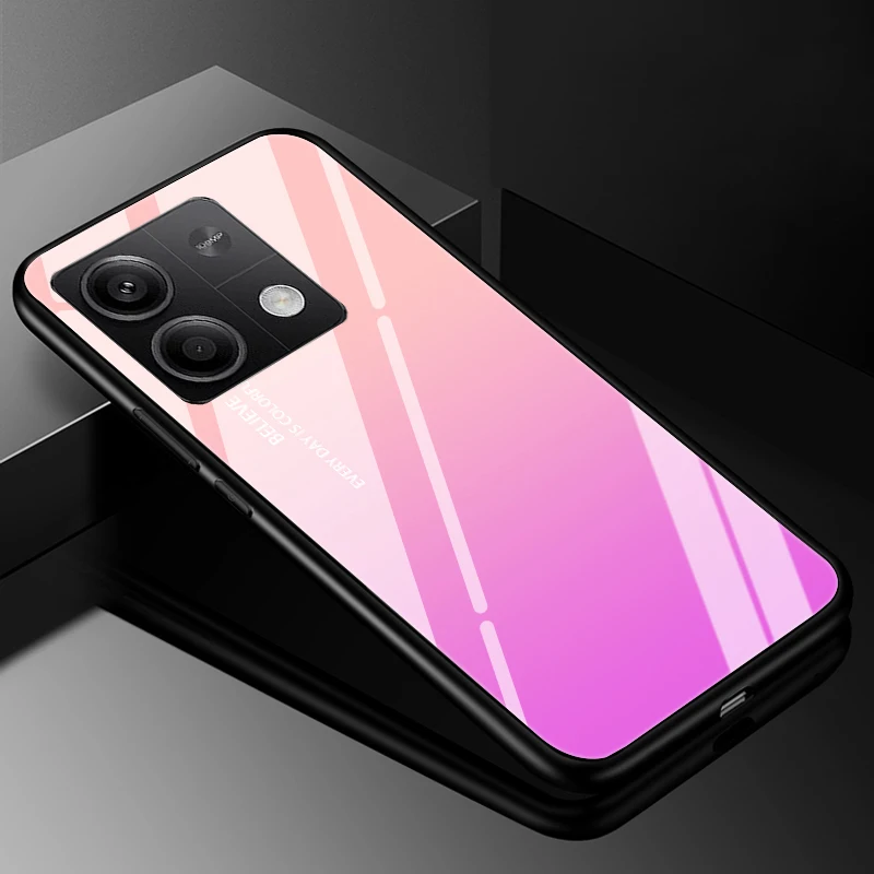 For Xiaomi Poco M6 Pro 4G Case Tempered Glass Hard Cover Marble Coque For Poco X6 Pro 5G Phone Shells Bumper poco M6 Pro 5G