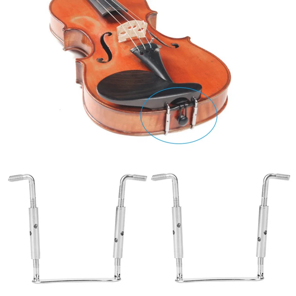 3PCS Easy Install Metal Violin Chinrest Screw Silver 3/4 4/4 Size Violin Chinrest Violin Replacement Parts Violin