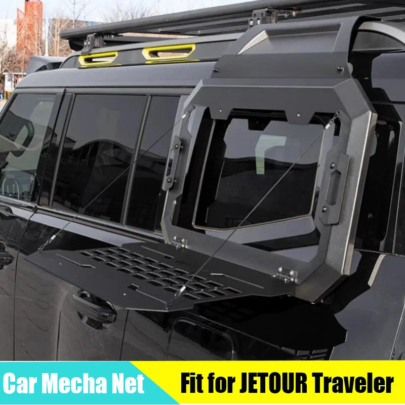 

Car Side Window Mecha Net Suitable for CHERY JETOUR Traveler T2 2023+ Modification Engineer Shovel Mask Car Exterior Parts