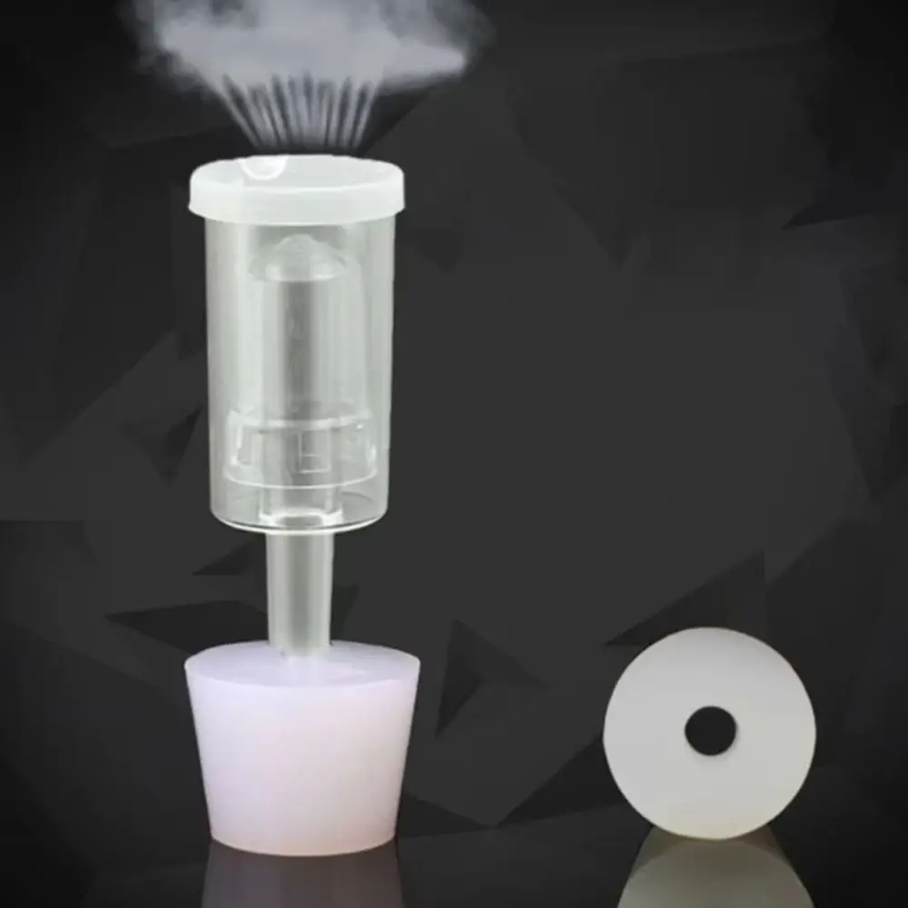 Three-Piece Airlock Wine Degassing Valve Water Sealed Multifunctional Silicone Solids Plug Laboratory Stopper Valve