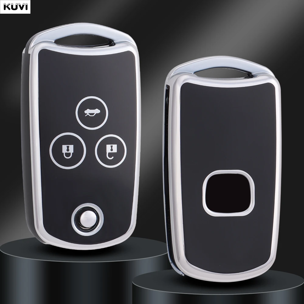 2 3 botones TPU funda para llave de coche cubierta con tapa Control remoto Fob Protector piel para Honda Acura Accord CR-V Civic Jazz CR-Z 2011 2012