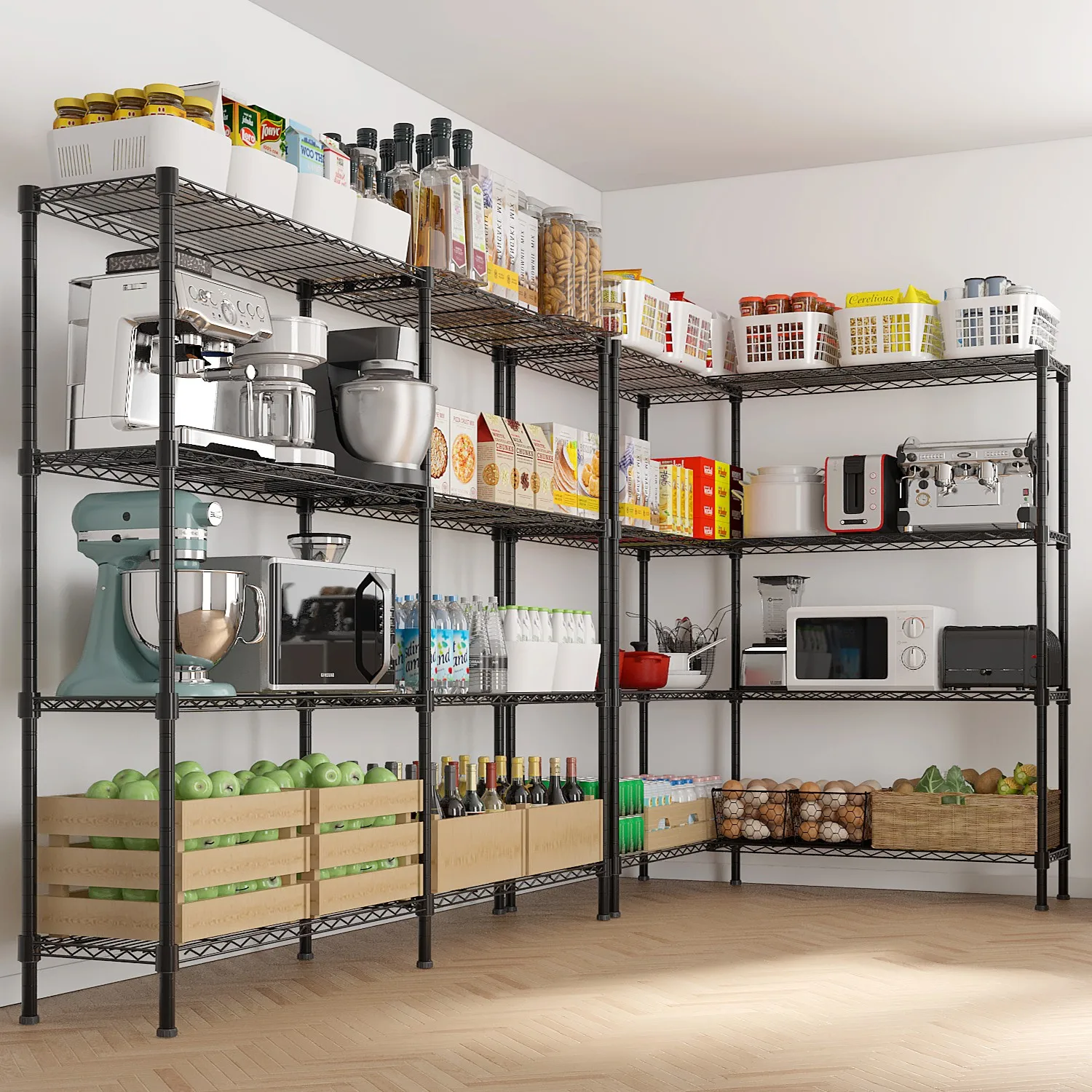 Adjustable Heavy Duty Garage Shelf Pantry Shelves Kitchen Pantry Shelves